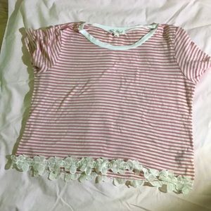 A stripped crop top